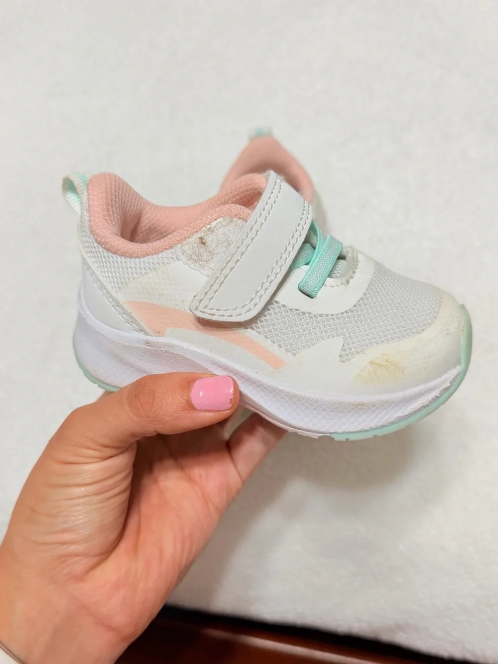 Baby & Walker White Pink Mint Lightweight Sneaker